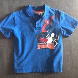 Collared Spider-Man shirt